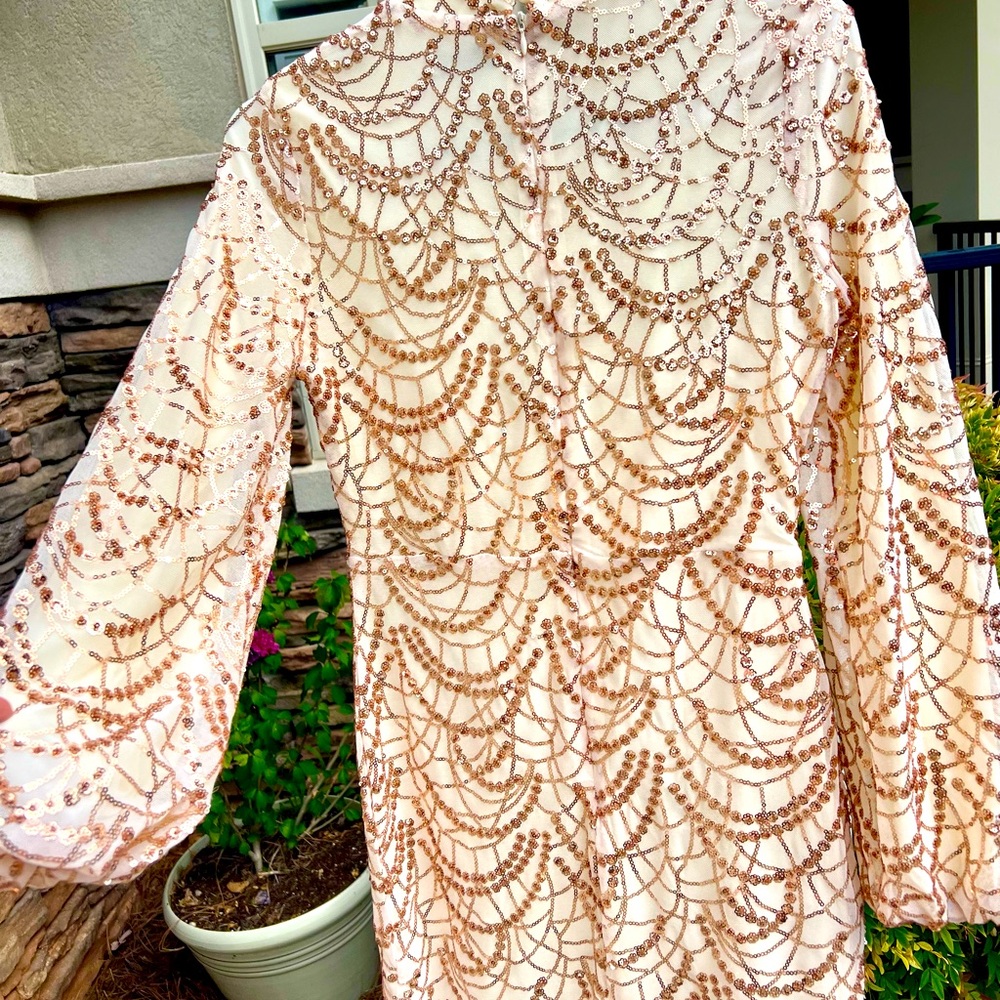 Gold Sequined Dress
